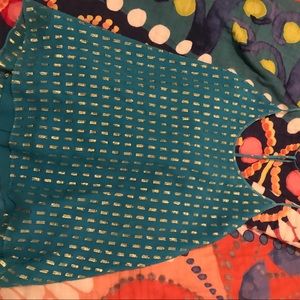 Lilly Pulitzer blue and gold tank top.